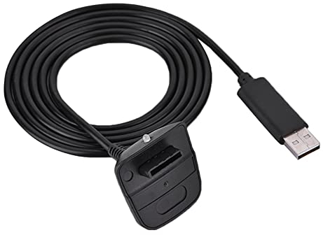 VBESTLIFE USB-Ladekabel, 1,5 m kabelloses Gamecontroller-Schnellladekabel für 360(Schwarz)