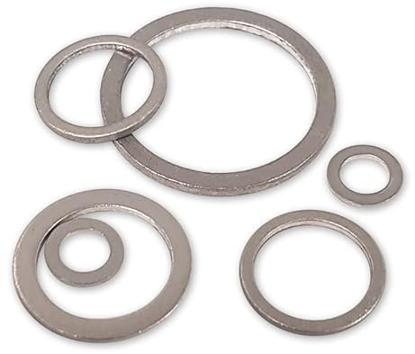 RONDELLES JOINTS ALU POUR RACCORDS, BOUCHONS DE VIDANGE 5 A 30 MM de 18x24x1.5 mm (100)