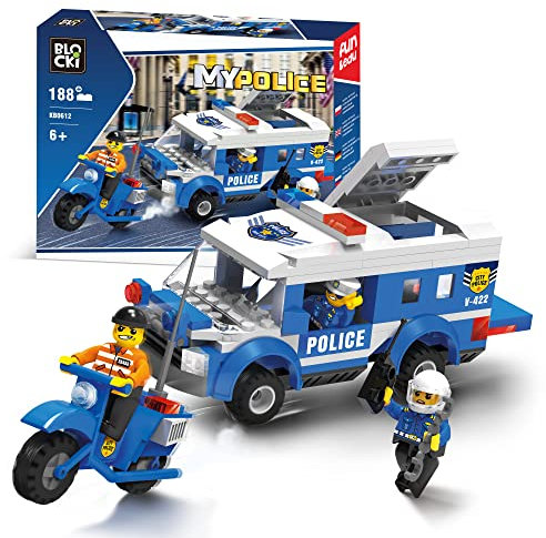 BLOCKI MyPolice Polizeiauto und Motorrad Bauset ab 6 Jahre