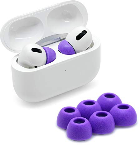 Eartune Fidelity UF-A Premium Memory Foam Tips per AirPods Pro (1a generazione e 2a generazione) – si inserisce nella custodia di ricarica, rimane nelle orecchie, eccellente isolamento acustico e