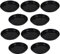 Happyyami 10Pcs Plant Saucer Plastic Garden Flower Pot Saucer Round Flowerpot Trays for Garden Outdoor Flower Indoor Plants Black 24cm