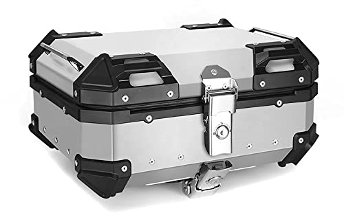 Bagtecs Motorrad Alu Top Case XB22 Aluminium 22 Liter Silber