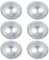 Luxshiny 6Pcs Stampini per Torte in Lega di Alluminio, Antiaderenti - Stampo per Muffin, Cupcake, Torte - Bakeware per Dolci, Facile Demoulding, Cottura Uniforme