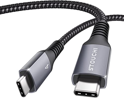 Stouchi Thunderbolt 4 Cable 1M(3.3Ft),TB4 Cable USB 4.0 Cable Braided Cable,40Gbps 8K/5K Display,Compatible for i-Phone 15 Pro/Max,Mac Studio,Studio Display,Docking/eGpu,SSD,M1/M2 Macbok Air/Pro