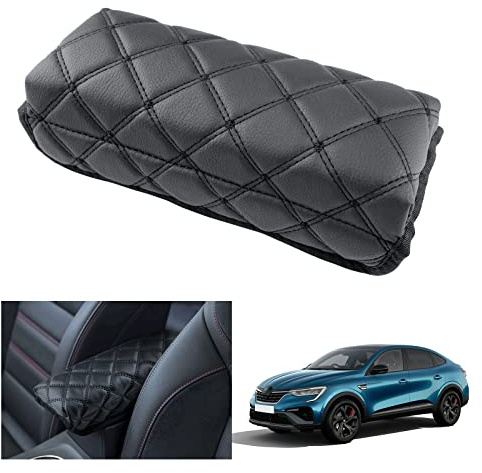 GAFAT Kompatibel mit Renault Arkana 2021 2022 2023 Mittelarmlehne Abdeckung Kissen, Mittelkonsole Armlehne Polster Schutz PU Leder, 5CM Erhöht Verdickt Müdigkeit lindern