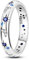 NARMO 925 Anello per Le Donne in Argento Sterling Luna e Stella Anelli Cubic Zirconia Anello Staccabile Dimensione 17