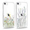 Yoedge 2 Stück Handyhülle für iPhone 8/7 / SE 2020 / SE 2022 Hülle 4,7, Transparent Blumen Muster Mädchen Aesthetic Flowers Handyhülle Weich Durchsichtig Schlanke Silikon Slim Stoßfest Schutzhülle