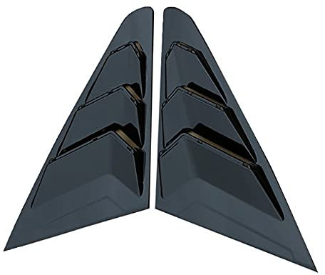 Evvmnaks Heck Scheiben Jalousien, Schaufel Jalousien Abdeckung Jalousien für Mg 5 Mg5 2021 Auto AußEn ZubehöR, Schwarze