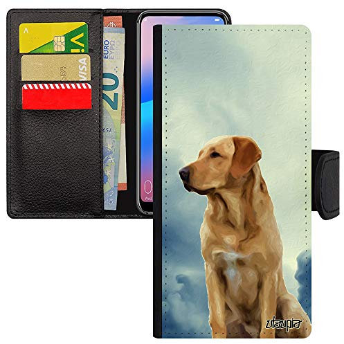 Coque Chien A54 Rabat Portefeuille Ciel à clapet Animaux canin Nuage Animal Smartphone Golden Retriever Bleu Case de pour Samsung Galaxy
