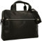 Gusti Umhängetasche Leder - Judo Pflanzlich gegerbt Aktentasche mit Trolley-Schlaufe Koffertasche Businesstasche Laptoptasche Ledertasche Bürotasche Unitasche Koffertasche Schwarz Leder