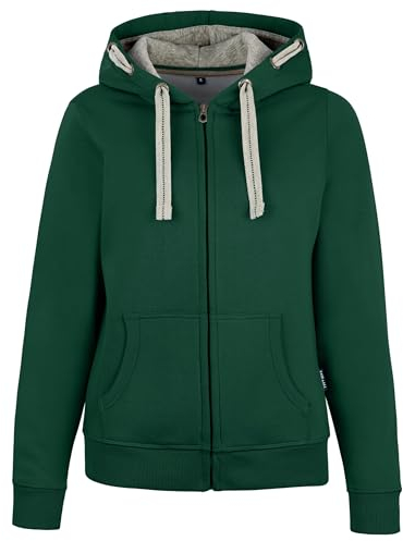 HRM Damen Jacket F Hoodie, Bottle-Green, M EU