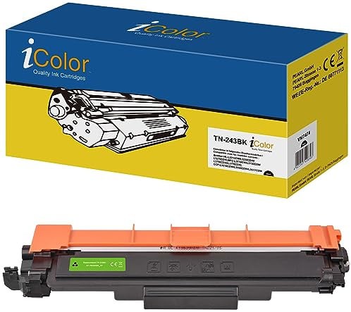 iColor Brother Dcp L3550cdw: Toner schwarz, ersetzt Brother TN-243BK (HL L3270cdw, Tonerkartuschen für Laserdrucker, Laser)
