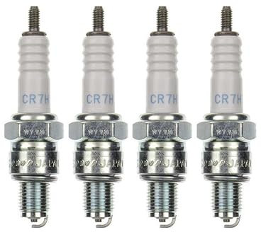 4x Zündkerze CR7HS – Zündkerzen Set für Motorrad/Roller/Scooter – passend für AGM Fighter, GMX 450, Adly Herkules, Noble, Thunder Bike u.v.m.