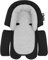 APRAMO Baby-Kopf- und Körperstütze, Autositzeinlage für Neugeborene, Jungen, Mädchen, Kleinkind, gepolstert, für Autositz, Kinderwagen, recyceltes Polyester, Bio-Baumwolle, RPET-Sandwich-Strick
