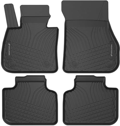 Walser Premium Fussmatten Auto für BMW X1 (F48) 11/2014-Heute, X2 (F39) 11/2017-Heute, 100% passgenaue Gummimatten Auto - Made in EU, robuste Fußmatten Auto, Auto Fußmatten, Fußmatte Auto