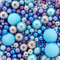 A Pinch Of - Bigger - Pearls Mix - Twinkle Mermaid Cake Topper Sprinkles - 70g Edible Pearl Ball Cupcake Decorations - Metallic Shimmer Purple, Blue & Silver Mix
