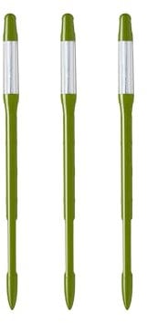 SUStee ingrometro per piante senza batterie, misuratore acqua innaffiatura piante, in plastica con indicatore interno intercambiabile, per tutti i tipi di terreno (VERDE, S 3 PEZZI)