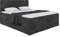 MEBLINI Boxspringbett mit Bettkasten - Gepolstert Doppelbett mit Matratze und Topper - Polsterbett mit Stauraum - Bett mit Kopfteil - Stauraumbett - Dalia - 200x200 - H4/Schwarz Samt