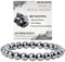 Bivei Hämatit - Erdung Perlenarmband für Frauen 8mm Semi Precious Natural Stone Stretch elastischen Schmuck Yoga Geschenke