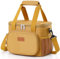 Lifewit 9L Kühltasche klein unterwegs, Isolierte Cooler Bag Lunchtasche faltbar für Herren und Damen, wasserdichte Thermotasche Umhänge für Essen, Bier, Medikamente, Arbeit, Strand, Reise, Braun