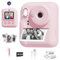 Nevanah Kids Camera Instant Print for Girls Boys, Dual-Lens 1080P Digital Camera Christmas Birthday Gifts Toys for Girls Age 3-12 Pink