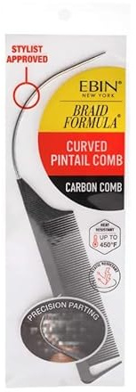EBIN Braid Formula Pintail Curved Carbon Comb