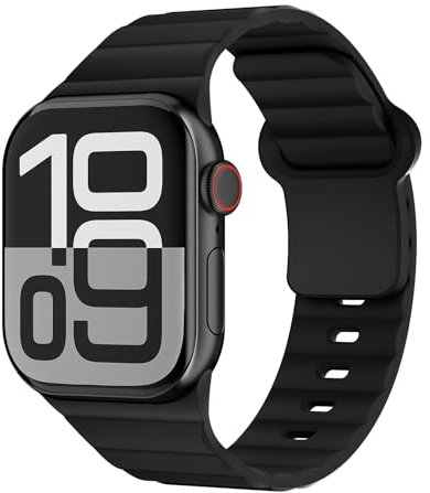Sportarmband für Apple Watch Armband 40mm 41mm 38mm 42mm 45mm 44mm 46mm iWatch Armbänder Damen Herren,Weich Silikon Apfelband Sport Band für Apple Watch Series 10 9 8 7 6 5 4 3 SE 2nd Ultra/2 49mm