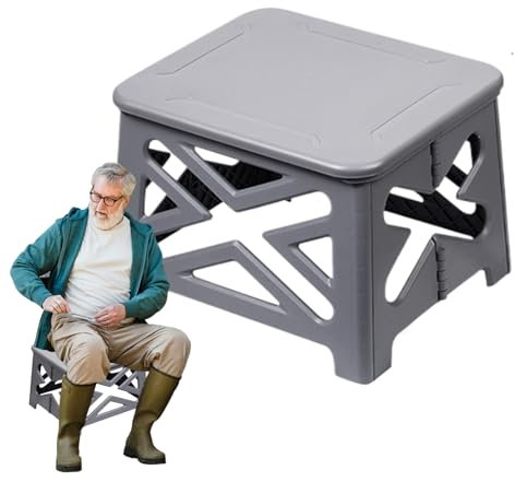 Camp-Toilette – Tragbarer Campinghocker, Töpfchen für Erwachsene | Badezimmer, Außentoilette mit Deckel, einfache Reinigung, tragbar, 100 kg, Potty Potty für Camping