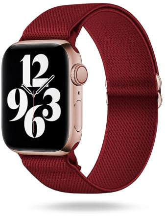 ONEFLOW Flex Loop Kompatibel mit Apple Armband Elastisch, Textil Stoff iWatch Armbänder Damen Herren Sport, Sportarmband Nylon Ersatz Watch Band Flexibel