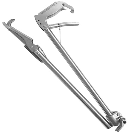 STOBAZA Pinza Per Granchi in Acciaio Spesso, Morsetto Lungo Antiscivolo Per Barbecue e Raccolta Frutti Di Mare, Accessorio Cucina Pratico Per Mani Asciutte