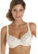 Camille Underwired Lace Full Cup Bras for Women - Womens Bras with Floral Lace Detailing & Adjustable Straps 42F Ivory