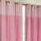 Homescapes Kindervorhang Mädchen Kinderzimmer Ösenvorhang Dekoschal Polka Dots 2er Set rosa weiß 137 x 228 cm (Breite x Länge je Vorhang) 100% Reine Baumwolle