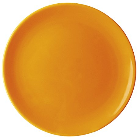 Excelsa Trendy Piatto Frutta, Ceramica, Arancione, 20 x 20 x 1 cm