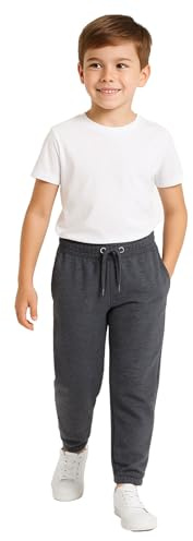 A2Z 4 Kids Fleece Joggers Tracksuit - Fleece Trouser Charcoal 5-6