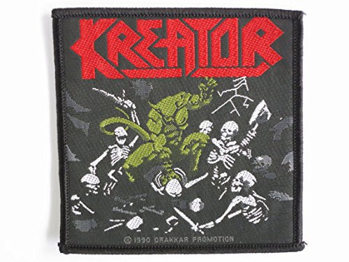 KREATOR Pleasure To Kill Thrash Metal Vintage Woven Gewebt Abzeichen Annähen Nähen Auf Aufnäher Patch