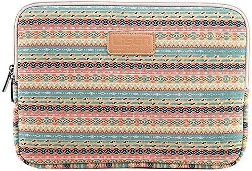 ZiXing 13 Zoll Laptoptasche Bohemian nationalen Stil Canvas-Gewebe Ultrabook Hülle Sleeve für Apple MacBook/Acer/Asus/Dell/Fujitsu/Lenovo/HP/Samsung/Sony/Toshiba Grün