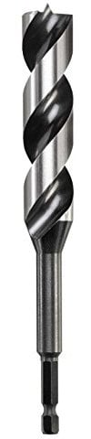 kwb 3-S Japan Schlangenbohrer ø 32 mm, 165 mm aus blankgeschliffenem CV-Stahl mit superscharfem Spitzenanschliff, Zentrierspitze und E 6.3 Schaft