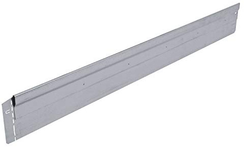 bellissa Rasenkante NT aus Metall - 99720 - Stahlblech feuerverzinkt und verwindungssteif, silberfarbig - 118 x 13 cm, Nutzlänge 1,15 m - Mit patentierter Verbindungstechnik