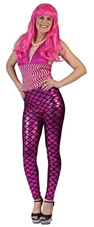 Generique - Meerjungfrau-Leggings für Damen Accessoire pink-schwarz Einheitsgröße