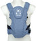 Foppapedretti Marsupio Porta Bimbo Marsupi8, bambini da 3.5 a 9 Kg, rinforzo lombare, spallacci imbottiti, fibbie laterali, utilizzabile fronte genitore/strada riduttore primi mesi incluso, Jeans Blue