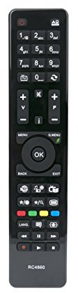 VINABTY RC4860 Replacement Remote Control Compatible with Hitachi 24HXJ15UA 24HXJ15UB 42HXT12U 19HXD05U 19HXD05UA 42HXT12U 42HXT12 without NETFLIX Internet Portal Media Browser Launches Youtube