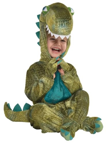 Amscan Baby Dinosaur Hooded Jumpsuit Costume