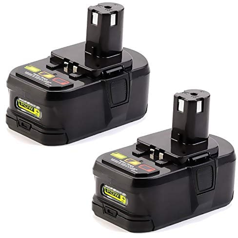 CELLONIC 2X Ersatz Akku für Ryobi OHT1855R, P620,R18CS-0,OPP1820, R18AG-0, R18JS-0 Ersatzakku RB18L40, RB18L25, RB18L15, BPL1815, P108, BPP1815 18V 3Ah Li Ion Batterie Werkzeugakku