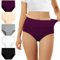 FALARY Culotte Femme Taille Haute Coton 5 pièces Multicolore XL