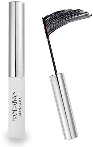 GL-Turelifes 12 Color Mascara Bunte Fasermascara Charmante, langlebige Mascara mit dicken und langen Wimpern, wasserdicht und wischfest (Schwarz)