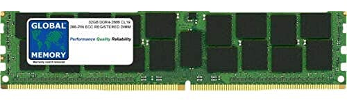 Global Memory 32GB DDR4 2666MHz PC4-21300 288-PIN ECC Registered DIMM (RDIMM) Speicher RAM für Mac Pro (2019)