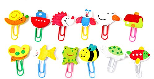 48st Holz Frosch Büroklammern Farbige Büroklammern Cartoon-büroklammer Tierbindeklammern Cartoon-papierstift Frosch Lesezeichen Dekorative Lesezeichen Kind Mini Hölzern Fotoordner