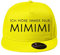 OwnDesigner Ich höre Immer nur mimimi Cap Unisex für Männer und Frauen - Baseball Cap mit Wunsch (Cap 440 Gelb)