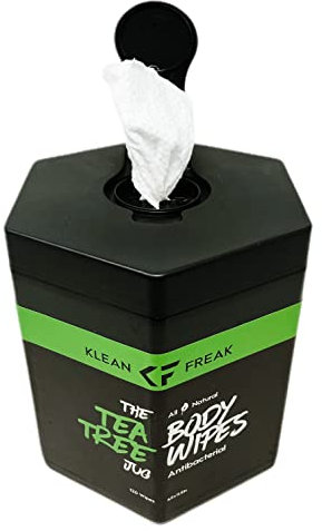 Klean Freak Body Wipes - Bucket of 120 - (Tea Tree)