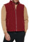 Tommy Hilfiger Gilet in pile da uomo, Rosso, L